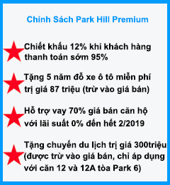 Chính sách bán hàng Times City Park Hill